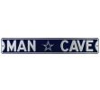 Dallas Cowboys Man Cave Officially Licensed Authentic Steel 36x6 Navy Blue & Silver NFL Street Sign