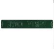 Party Cove Authentic Steel 36x6 Green & White Street Sign