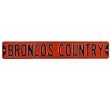 Denver Broncos Country Officially Licensed Authentic Steel 36x6 Orange and Navy Blue NFL Street Sign