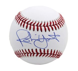 Robin Yount Signed Milwaukee Brewers Rawlings Official Major League White MLB Baseball