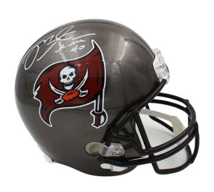 Mike Alstott Signed Tampa Bay Buccaneers Current Full Size NFL Helmet