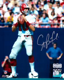 Steve Bartkowski Signed Atlanta Falcons Throwback Unframed 8x10 NFL Photo - White Jersey