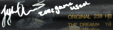 Tyler Austin Signed Game Used Hoosier Black Bat with "2012 Game Used" Inscription - New York Yankees
