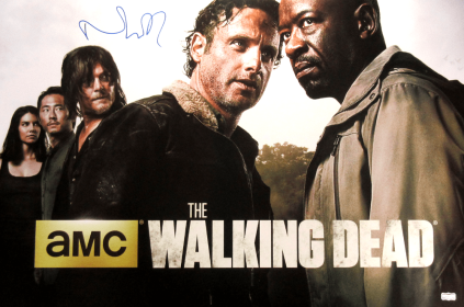 Norman Reedus Signed The Walking Dead Season Six Full Size Poster