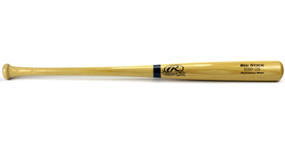 Rawlings Big Stick Deluxe MLB Blonde Bat with "Bobby Cox" Engraving - Atlanta Braves