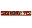Texas Longhorns Officially Licensed Authentic Steel 36x6 "Texas Longhorns Avenue" Orange & White NCAA Street Sign