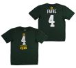 Brett Favre Green Bay Packers Mens Majestic Cool Base 4 QB Green T-Shirt - Small