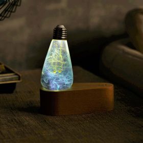 LED Wood Light Base (Style: Mind bulb)