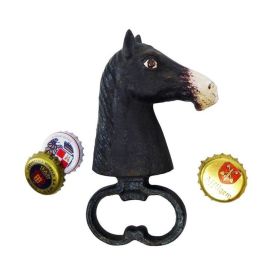 Bar Gift Elegant And Refined Design Cast Iron Bottle Opener (Shape: Horse Head, Color: As pic show)